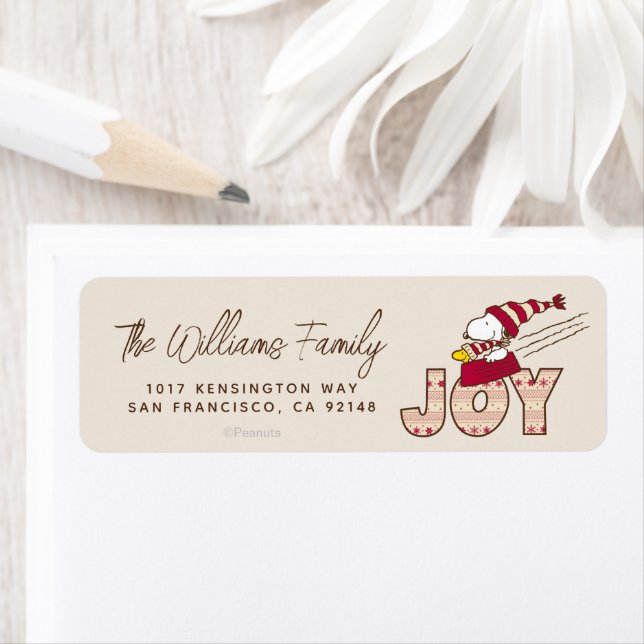 Étiquette cacahuètes | Snoopy & Woodstock Joy Sled Ride (En situation)