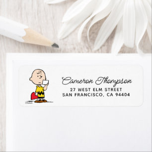 Étiquette cacahuètes   Valentine's Day Charlie Brown Valenti