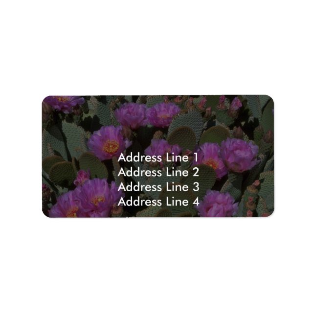 Étiquette Cactus de la Tête de castor (Devant)