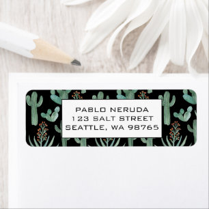 Étiquette Cactus & Succulents Desert CUSTOM Adresse postale