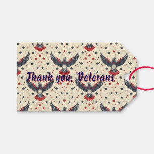 Étiquette Cadeau Aigle Merci aux Vétérans Patrioti