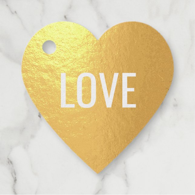 Étiquette-cadeau "AMOUR" | Vide sur le dos (Devant)