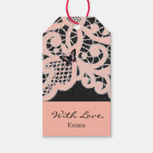 Étiquette cadeau "AVEC AMOUR" LACE DE PAIX AVEC NO