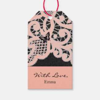 Étiquette cadeau "AVEC AMOUR" LACE DE PAIX AVEC NO