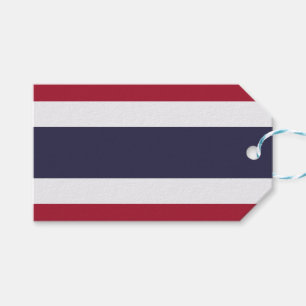 Étiquette cadeau avec drapeau de Thaïlande