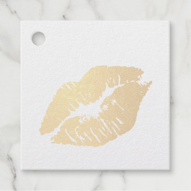 Étiquette-cadeau Avon Beauty Lips Label Rubber Stamp (Devant)