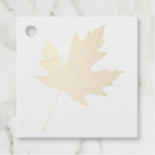 Étiquette-cadeau Balise de préférence de la feuille Sycamore