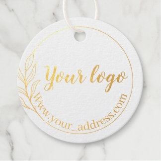 Étiquette-cadeau Balises de pendage avec chaîne et marque de logo p