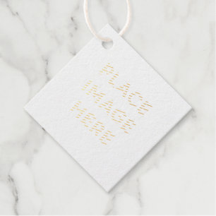 Étiquette-cadeau Balises de préférence Foil Diamond