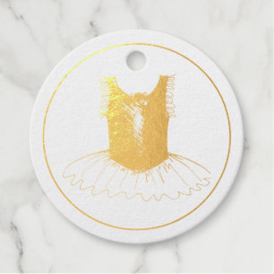 Étiquette-cadeau Ballerina Tutu Dance Considérant Ballet Enseignant