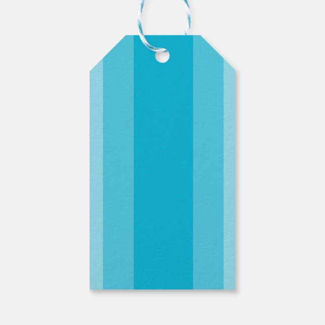 Étiquette Cadeau Bleu Ciel (Dos)