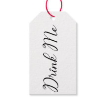 Étiquette cadeau « Bois-moi » inspirée d'Alice au 