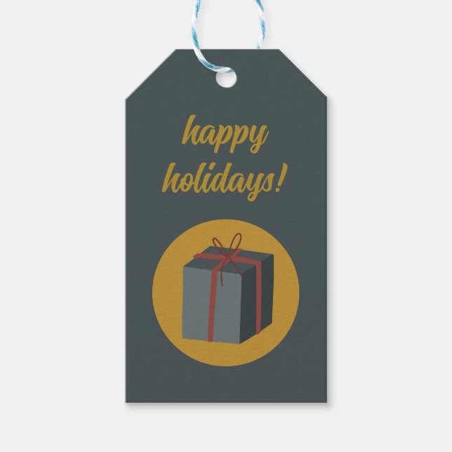 Étiquette cadeau cadeau cadeau cadeau de Noël (Devant)
