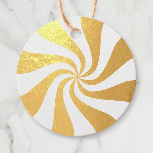 Étiquette-cadeau Candy Pepperment Swirl (Devant)