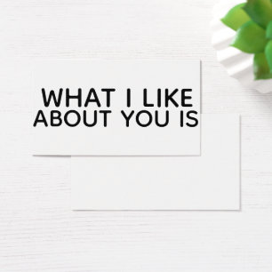 Étiquette-cadeau « Ce que j'aime chez vous c'est »