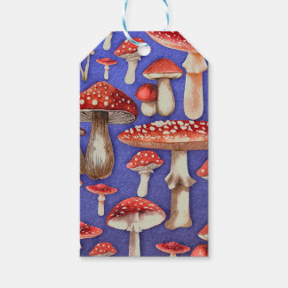 Étiquette Cadeau Champignon de Bois
