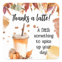 Étiquette cadeau Citrouille d'automne Merci de fêt