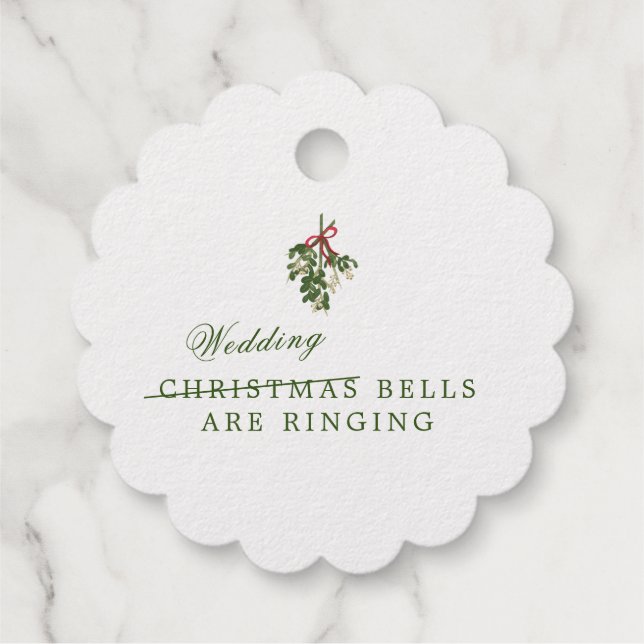 Étiquette-cadeau Cocktail Mariage de Noël serviettes (Dos)