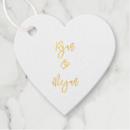 Étiquette-cadeau Couple Fiançailles NOM ET NOM Mariage Célébration