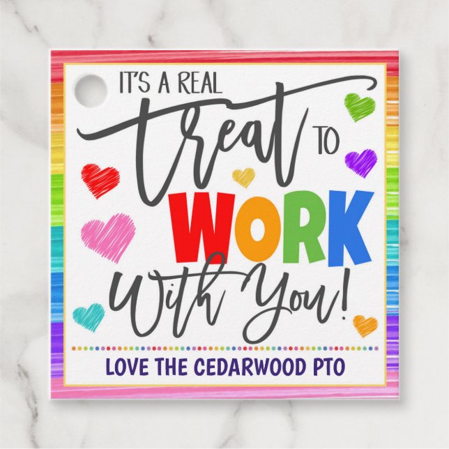 Étiquette cadeau Coworker (Devant)