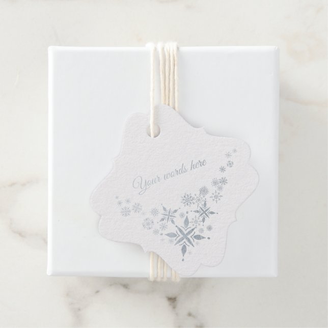 Étiquette-cadeau Créez vos propres beaux flocons d'argent (Avec boite)