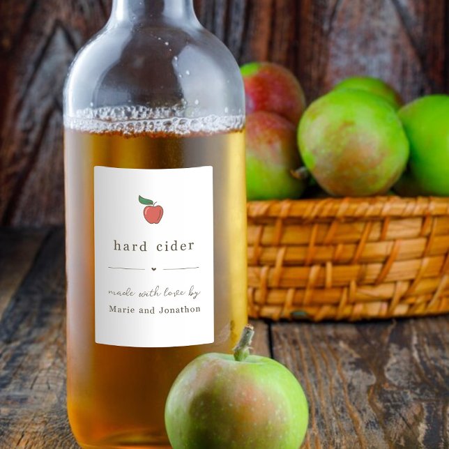 Étiquette cadeau de cidre dur fait maison (Créateur téléchargé)