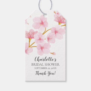 Étiquette cadeau de Fête des mariées florale Cherr