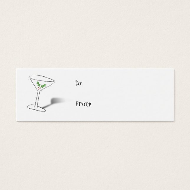 Étiquette cadeau de Holiday Cheers (Devant)