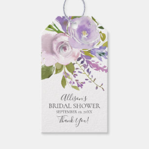 Étiquette cadeau de la Fête des mariées florale La