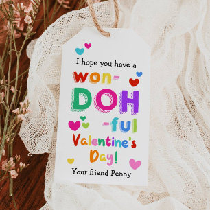 Étiquette cadeau de la Saint-Valentin