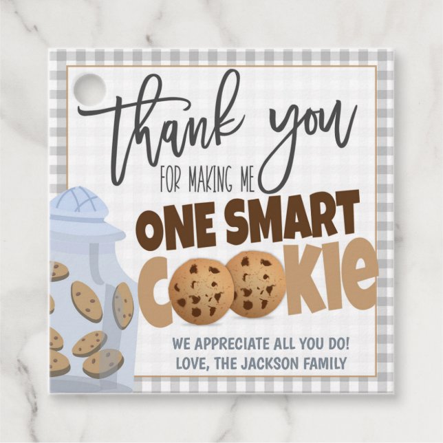 Étiquette cadeau de l'enseignant (Devant)