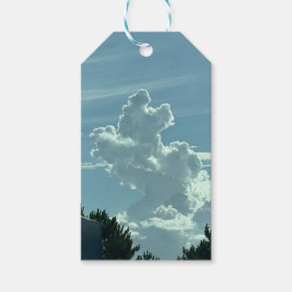 Étiquette cadeau de marionnettes de nuage