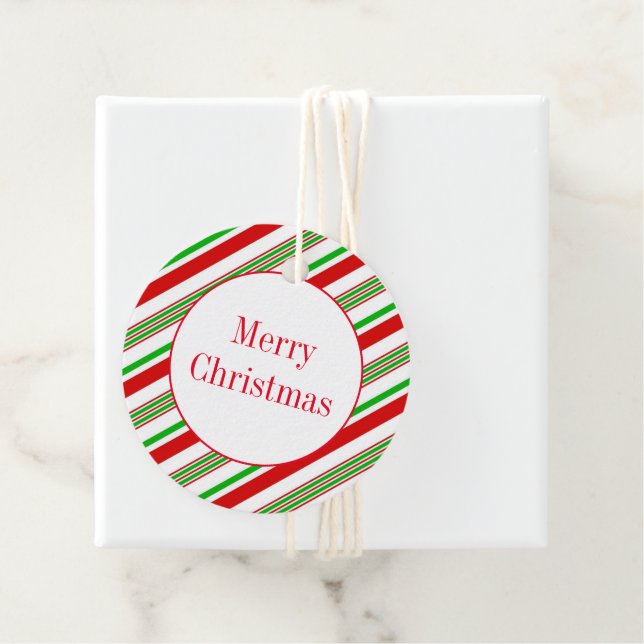 Étiquette cadeau de Noël (En situation)