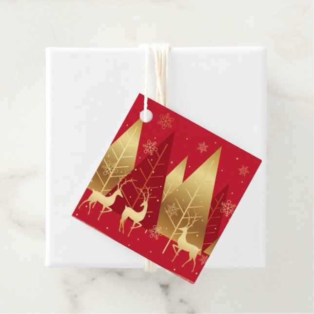 Étiquette cadeau de Noël (En situation)