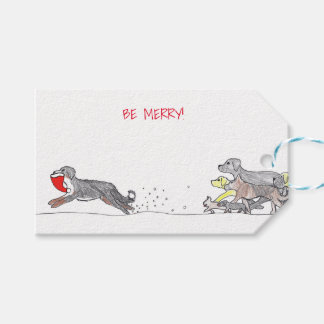 Étiquette cadeau de Noël