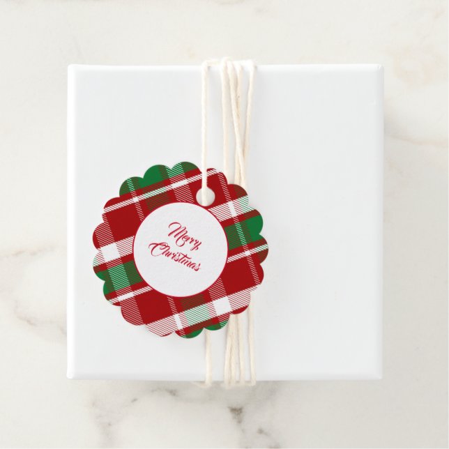 Étiquette cadeau de Noël (En situation)