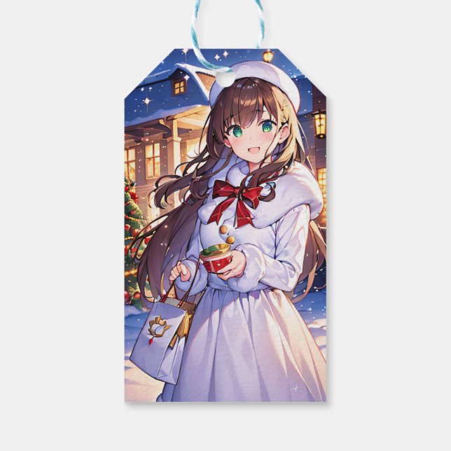 Étiquette cadeau de Noël (Dos)