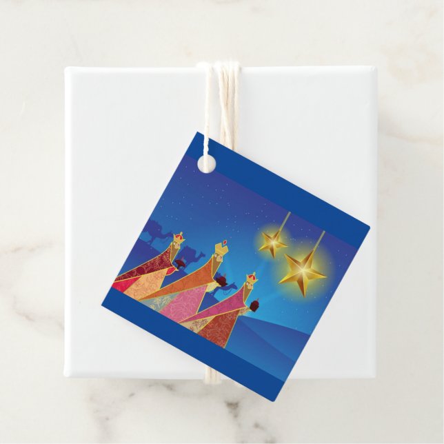 Étiquette cadeau de Noël (En situation)