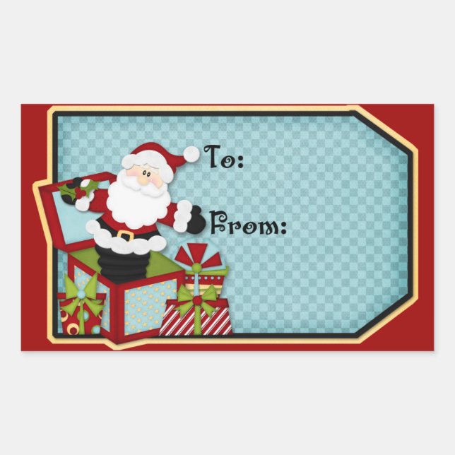 étiquette cadeau de Noël (Devant)