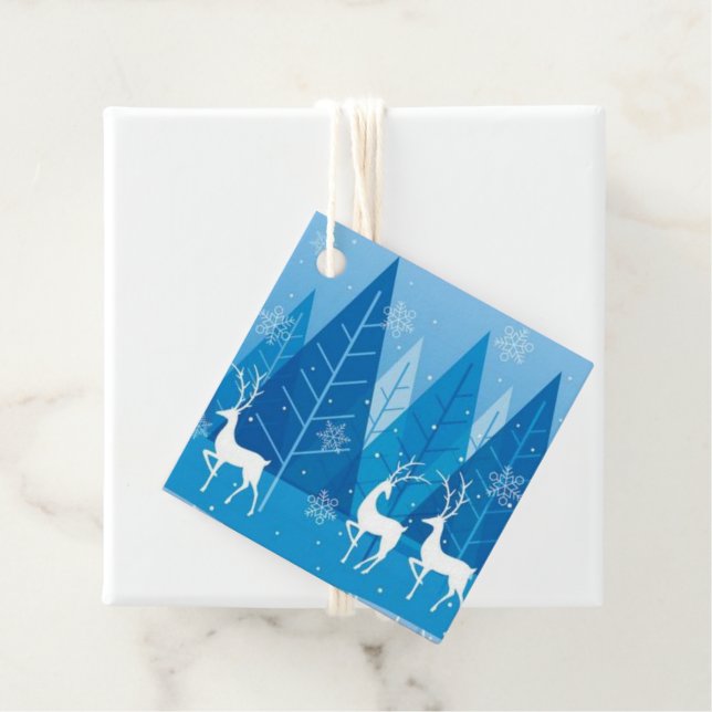 Étiquette cadeau de Noël (En situation)