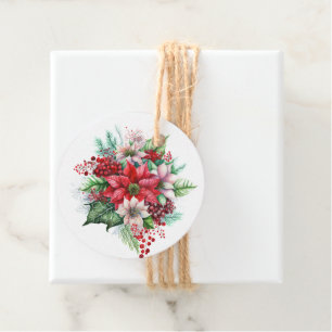 Étiquette cadeau de Noël