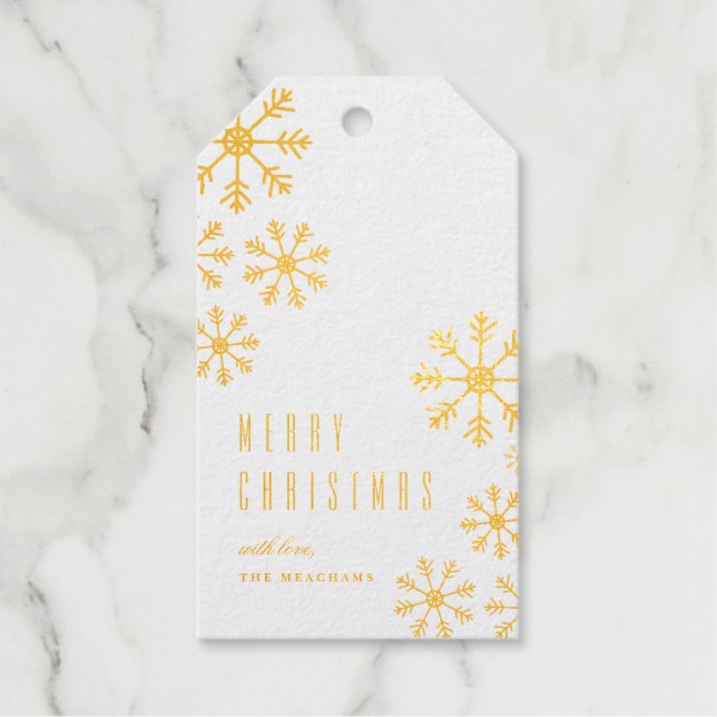 Étiquette cadeau de Noël et de vacances (Recto)