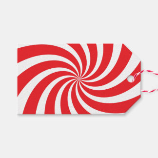 Étiquette cadeau de Noël Peppermenthe Sucre de can