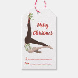 Étiquette cadeau de Noël Pilates