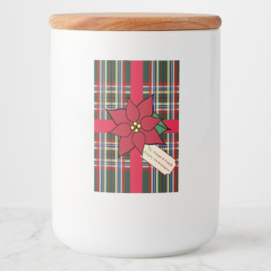 Étiquette cadeau de Noël Poinsettia Étiquettes