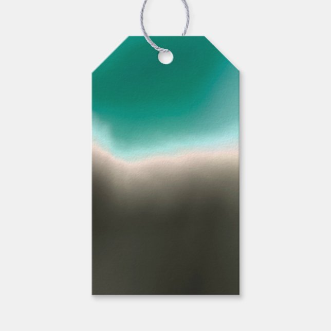 Étiquette cadeau de rivage (Devant)