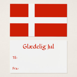 Étiquette cadeau Drapeau Danois