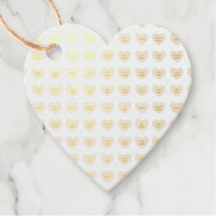 Étiquette-cadeau Elegant Cute conversation coeur Saint Valentin