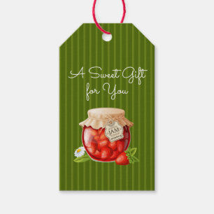 Étiquette cadeau fraise