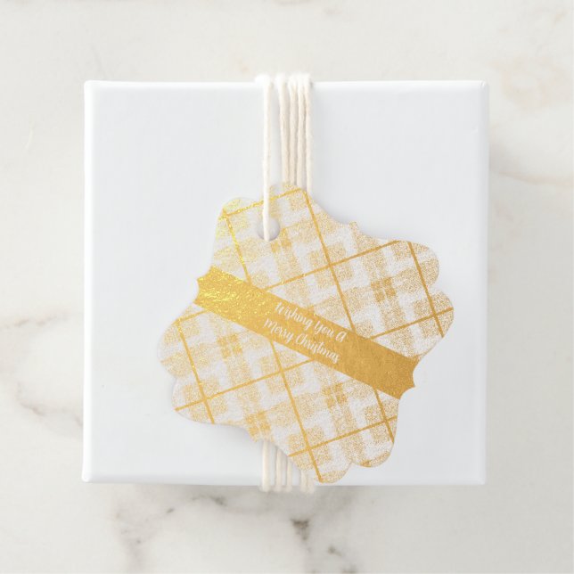 Étiquette-cadeau Fraser Red Patiné Original Tartan écossais (Avec boite)